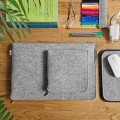 mac case with pocket felt laptop sleeve hand made cover blue zipper 15 inch
