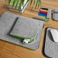 macbook case with pocket felt laptop sleeve green zippers hand made mac pro 16 cover
