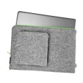 macbook case with pocket felt laptop sleeve green zippers hand made mac air 13 cover