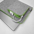 macbook case with pocket felt laptop sleeve green zippers hand made mac air 15 cover