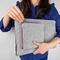 macbook case with pocket felt laptop cover maroon zipper 14 inch sleeve