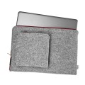 pokrowiec filcowy na laptopa bordowy zamek etui z filcu macbook air 15