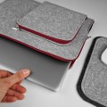 macbook case with pocket felt laptop cover maroon zipper