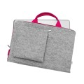 laptop sleeve with pink zipper and hands felt macbook case custom made mac cover with front pocket