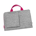 laptop sleeve with pink zipper and hands felt macbook case custom made mac cover with front pocket 13 inch