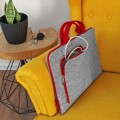 pokrowiec etui laptop macbook czerwony zamek filcowy hp