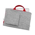 pokrowiec etui laptop macbook czerwony zamek filcowy kieszonka