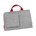 pokrowiec etui laptop macbook czerwony zamek filcowy lenovo