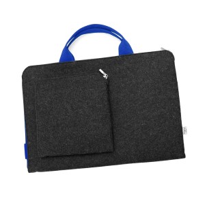 DARK GREY SLEEVE WITH BLUE HANDS