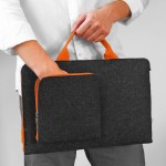 DARK GREY SLEEVE WITH ORANGE HANDS