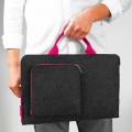 pokrowiec na laptopa z filcu filcowe etui macbook fuksja macbook air