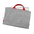 pokrowiec filcowy macbook air czerwony zamek szary filc etui