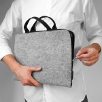 FELT LAPTOP COVER BLACK HANDLE