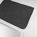dark grey felt laptop sleeve mac cover black zipper macbook case pro 14 in