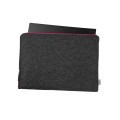 pink zipper macbook sleeve dark grey felt laptop cover hand made mac case 13 inch