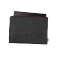 dark grey felt laptop cover maroon zipper macbook sleeve mac case 15 inch