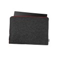 grafitowe etui na laptopa czerwony zamek pokrowiec filcowy MacBook