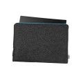 dark grey macbook sleeve felt laptop cover light blue zipper case 13 inch
