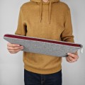 felt laptop sleeve macbook cover maroon zipper case mac pro 16 inch