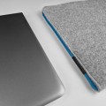 macbook felt case light blue zipper laptop cover mac sleeve 14 inch