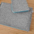 mac case with pocket felt laptop sleeve hand made cover blue zipper macbook dell hp lenovo