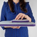 macbook felt case with pocket laptop sleeve violet zippers mac pro 16 in