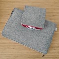 macbook case with pocket red zipper felt laptop sleeve hand made mac pro 14 cover