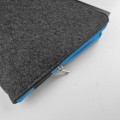 dark grey macbook sleeve felt laptop cover light blue zipper case dell lenovo hp mac pro 16 inch