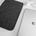 dark grey felt laptop sleeve mac cover black zipper macbook case pro 16 in
