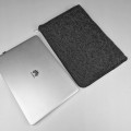 dark grey felt laptop sleeve mac cover black zipper macbook case dell hp lenovo