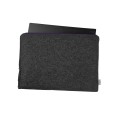 dark grey felt latop sleeve macbook case with violet zipper custom size mac cover 14 inch