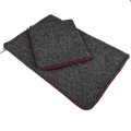 dark grey macbook sleeve laptop cover with maroon zippers felt case mac air 15 in
