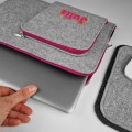 personalized laptop case with name MacBook sleeve pink zippers