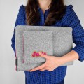 personalized laptop case with name MacBook sleeve pink zippers