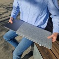 vertical felt laptop sleeve macbook case hand made cover mac pro 14 in