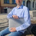 poziomy filcowy pokrowiec na laptopa MacBook etui z filcu 16 cali
