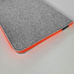 FLUO ORANGE ZIPPER FELT LAPTOP CASE