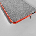 fluo orange zipper macbook sleeve felt laptop case mac cover 13 inch