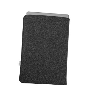 VERTICAL DARK GREY FELT LAPTOP SLEEVE
