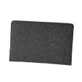 hotizontal macbook case dark grey felt laptop sleeve hand made mac cover 13 inch