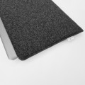 hotizontal macbook case dark grey felt laptop sleeve hand made mac cover 15 inch