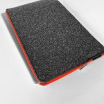 FLUO ORANGE DARK GREY FELT LAPTOP CASE