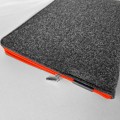 fluo orange macbook sleeve dark grey felt laptop case mac cover 13 inch