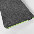 fluo green zipper macbook sleeve dark grey felt laptop case mac cover 15 inch