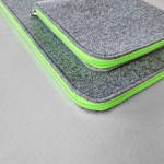 FLUO GEEEN LAPTOP CASE WITH POCKET