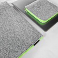 fluo green zippers laptop case macbook felt sleeve with pocket mac pro 16 cover