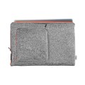 fluo orange zippers laptop felt case with pocket macbook sleeve mac air 15 cover