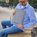 vertical felt laptop sleeve MacBook cover personalized with name mac neo case