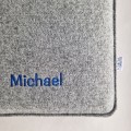 vertical felt laptop sleeve MacBook cover personalized with name 15 inch mac case