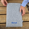 vertical felt laptop sleeve MacBook cover personalized with name hp dell lenovo case